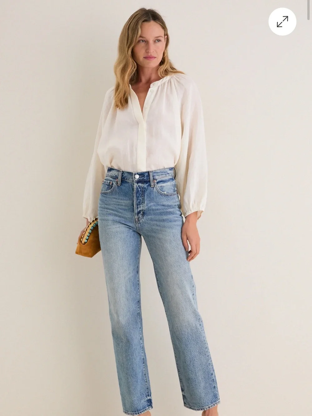 pistola Serpentine Vintage Straight-Leg Jeans - Light Blue
